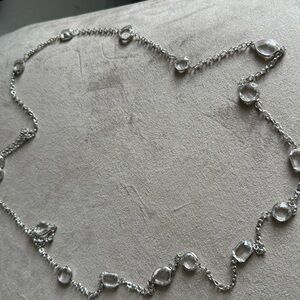 Paparazzi Silver Necklace with Clear Accents